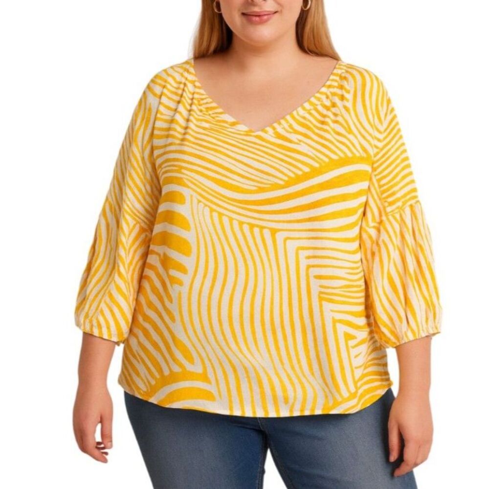 Chico’s Women’s Crinkle Gauze Tunic Top | Size 2 (US Large)